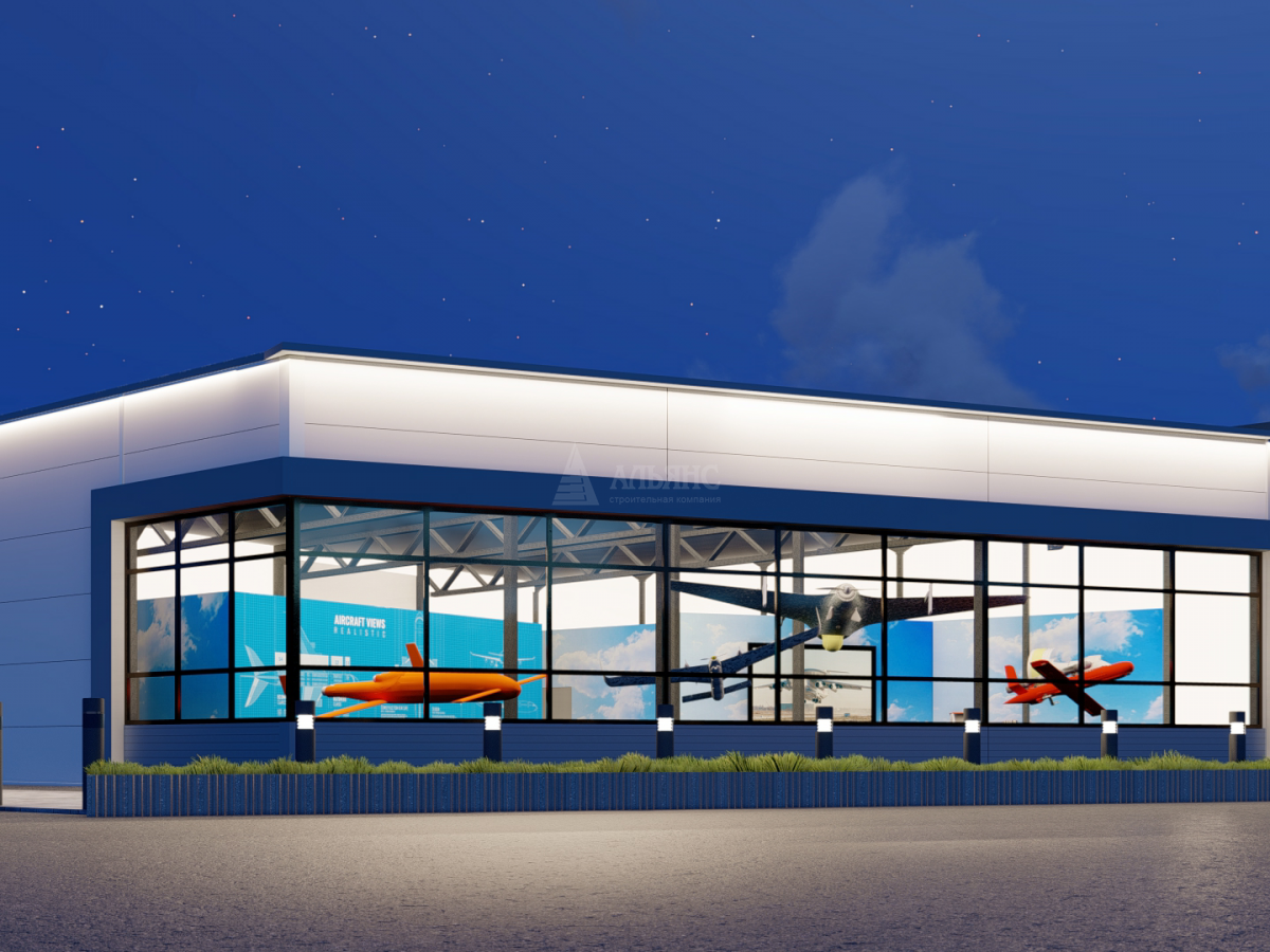 3D визуализация Проект музея из сэндвич-панелей - фото 8
