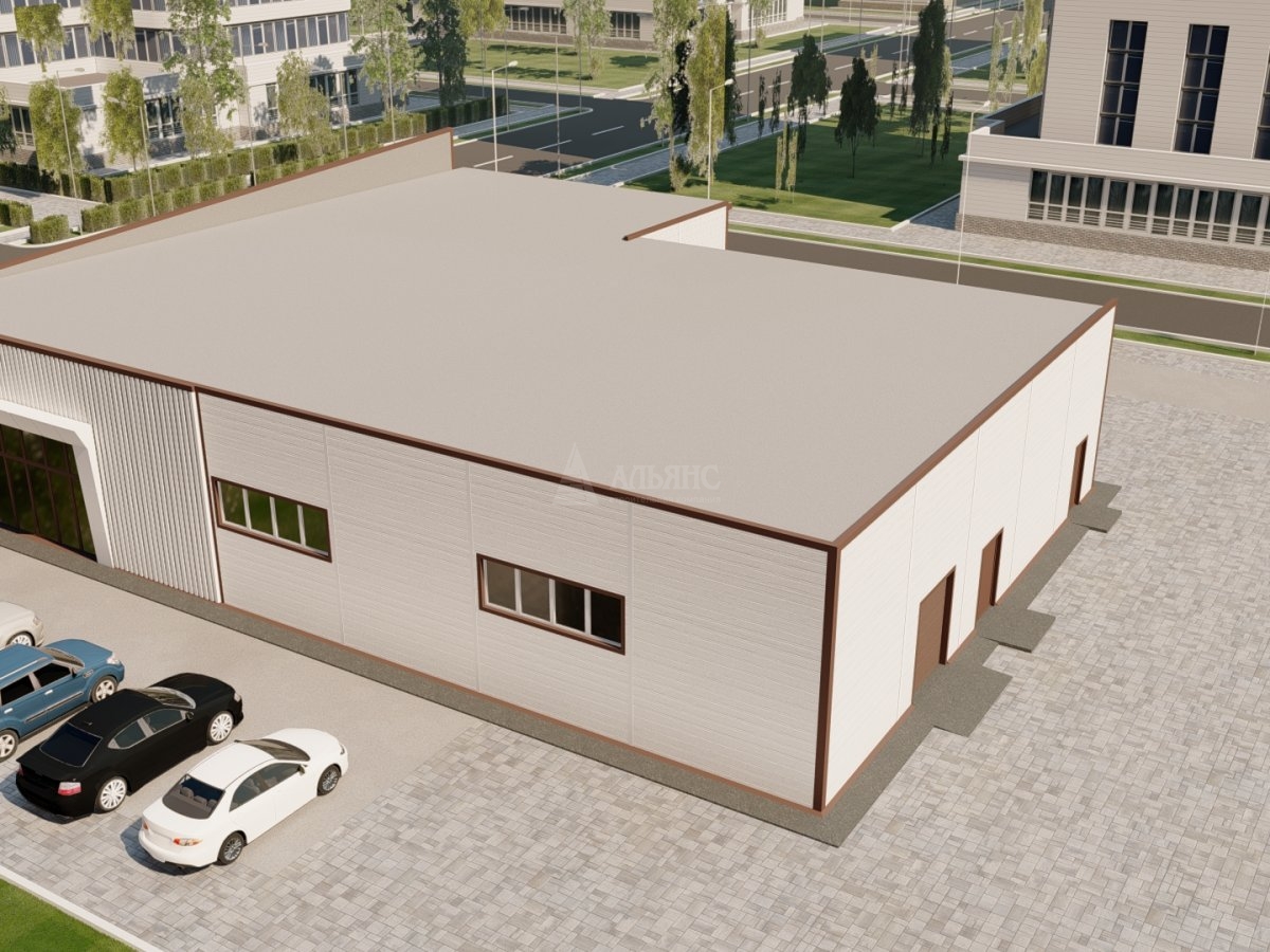 3D визуализация Магазин из сэндвич-панелей - фото 3